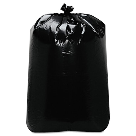 Trinity Plastics 60 gal Trash Bags, 22 in x 58 in, Extra Heavy-Duty, 1.7 mil, Black, 100 PK 100482